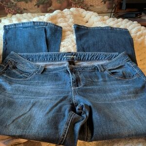 Lane Bryant Women's Dark Blue Boot Cut Jeans